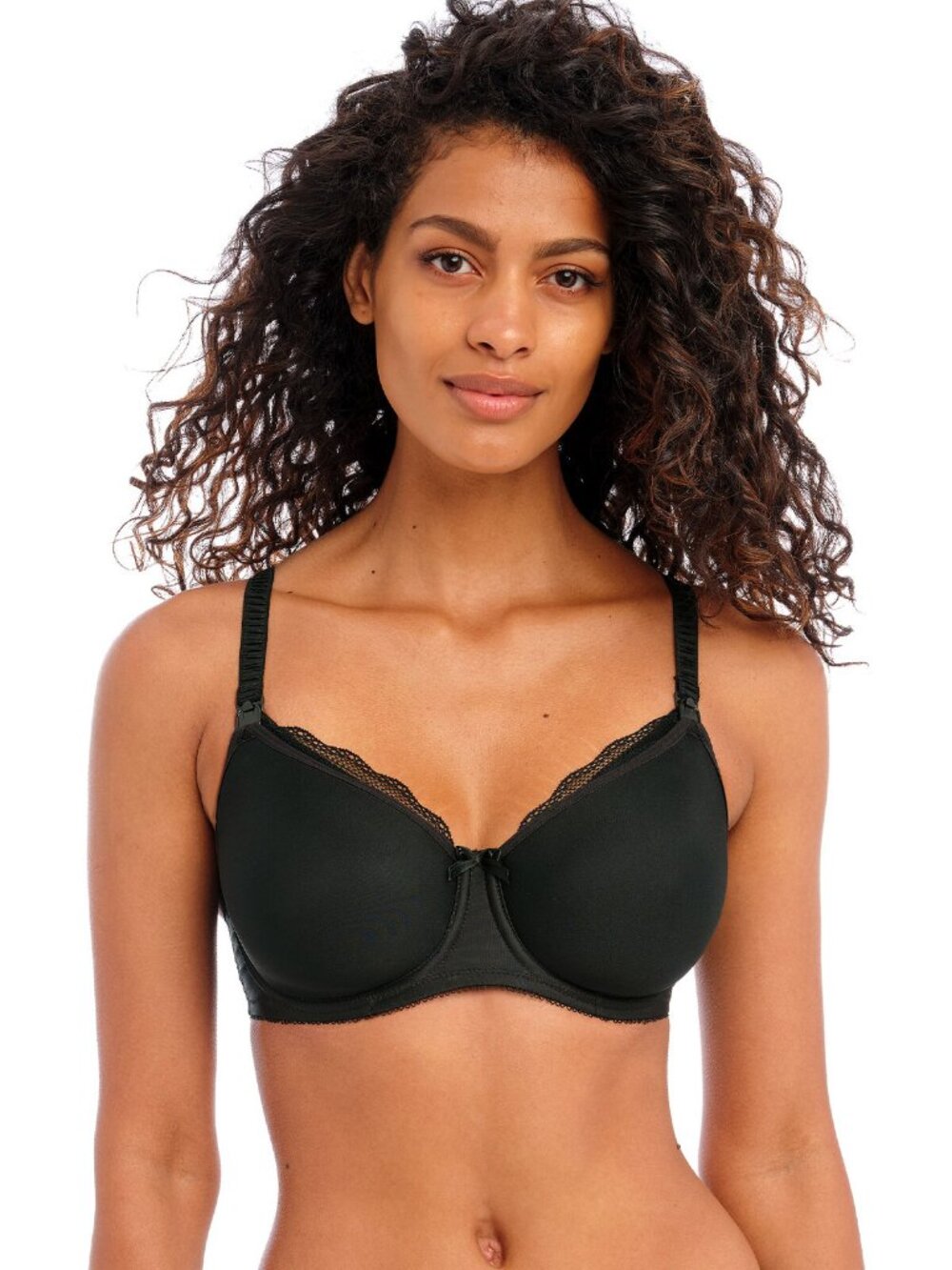 Freya Pure Black Moulded Nursing Bra #AA1581BLK Size US 38I
